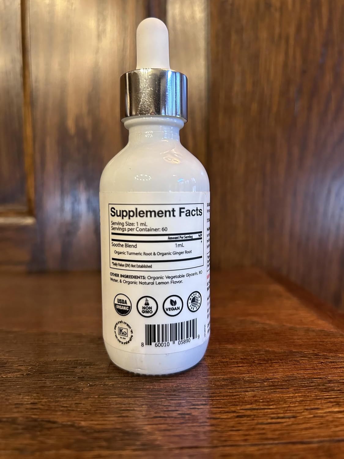 Organic Turmeric Root & Ginger Extract Drops for Digestive Support & Antioxidant Boost - Non GMO Vegan Supplement - Made in USA - 2 Fl Oz