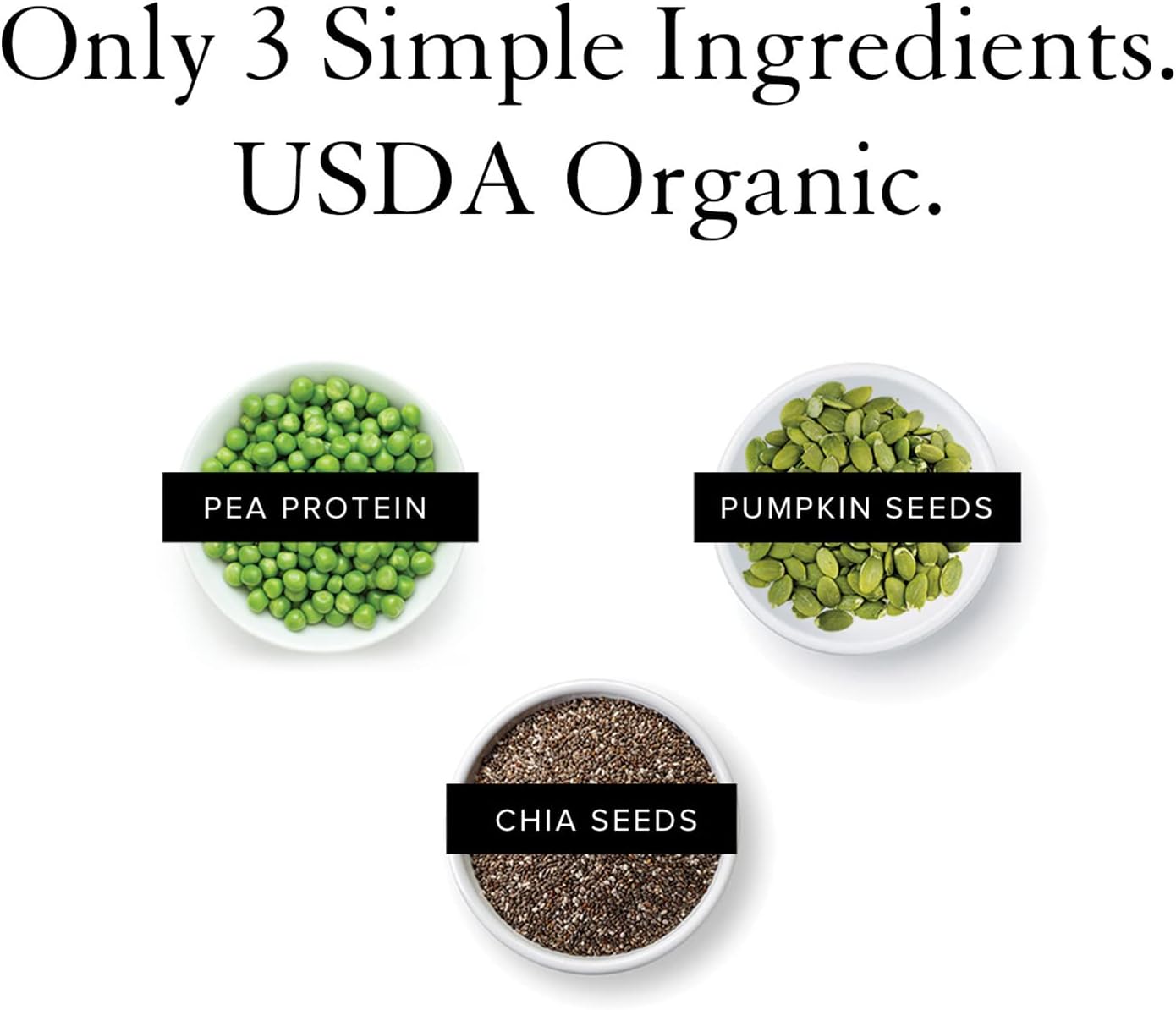 Organic Unflavored Vegan Pea Protein Powder - 20g Plant Based Protein | Keto | Gluten & Dairy Free | No Sugar - 20 Servings - BoostGo Australia