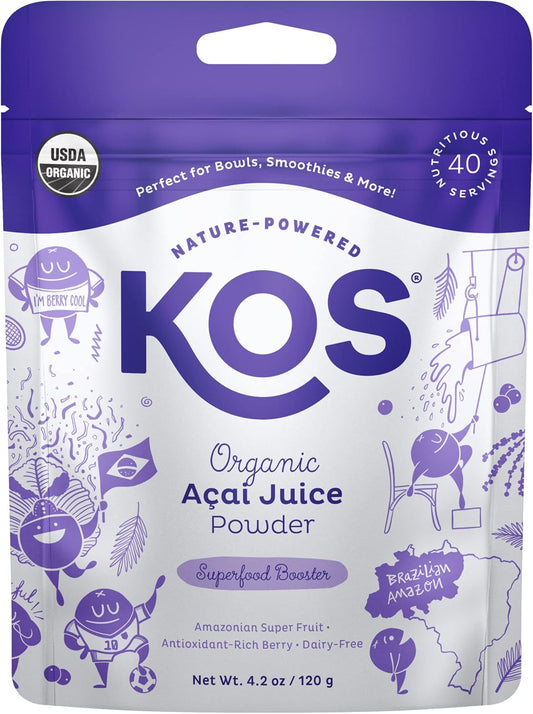 Organic Unsweetened Acai Powder - Antioxidant Superfood for Smoothies & Bowls - Gluten-Free & Non-GMO - 40 Servings