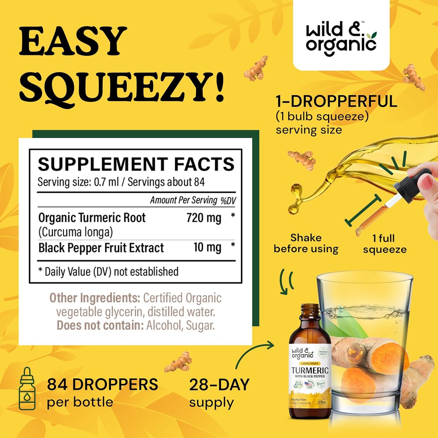 Organic Uric Acid and Turmeric Tincture Bundle - 2 fl oz Each