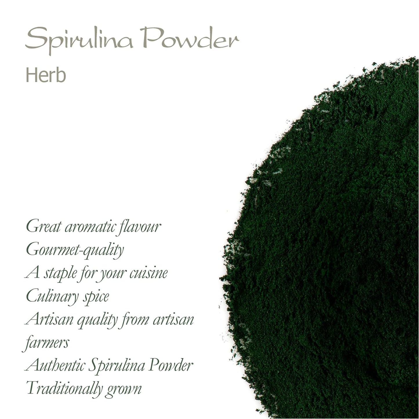Organic Valley of Tea Spirulina Powder - Pure Algae Supplement for Energy and Immunity Boost