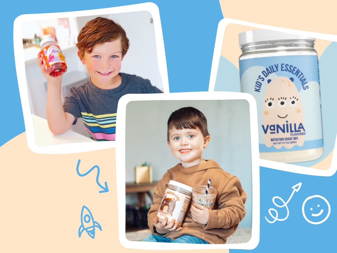 Organic Vanilla Kids Protein Shake with 25 Vitamins & Minerals, Made with Milk & 6 Vegetables, No Artificial Ingredients - BoostGo Australia