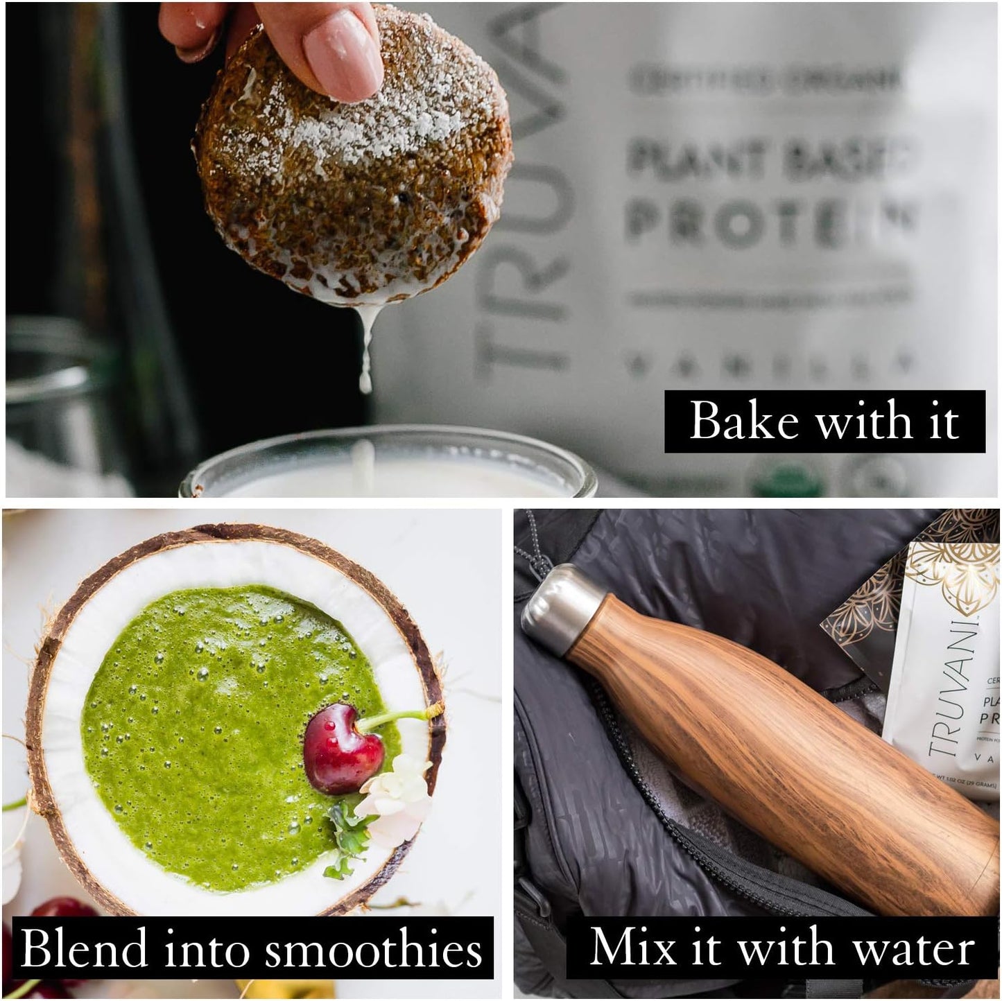 Organic Vanilla Pea Protein Powder - 20g Plant Based Protein, Keto, Gluten & Dairy Free, Low Carb, No Sugar - 10 Servings - BoostGo Australia
