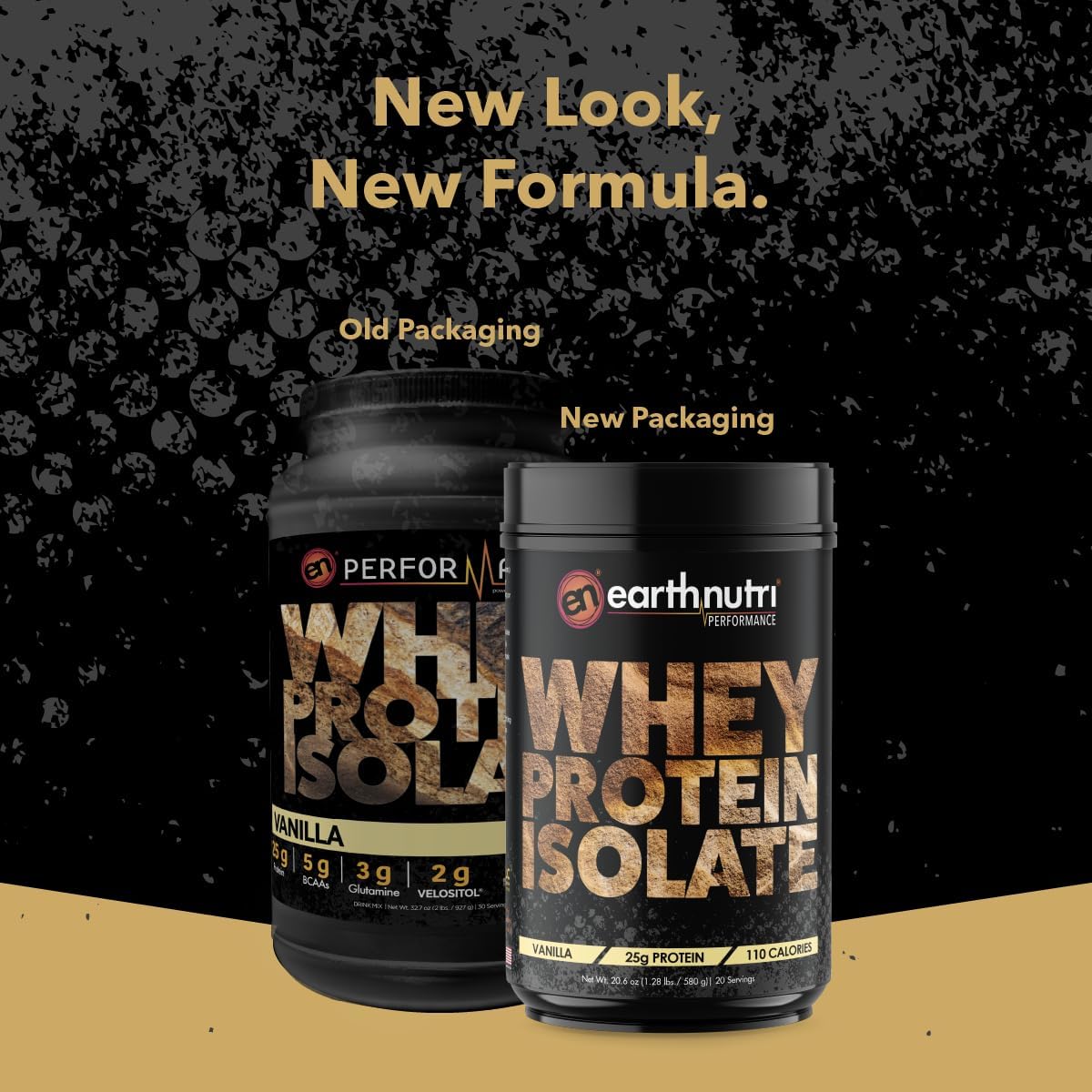 Organic Vanilla Whey Isolate Protein Powder - 25g Protein, Non-GMO, Muscle Growth Support - EarthNutri - 20 Servings