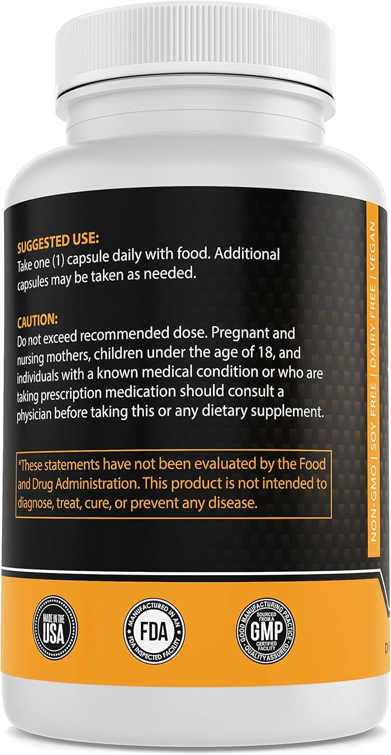 Organic Vegan Acerola Cherry & Citrus Bioflavonoids Vitamin C Capsules - Immune Support & Antioxidant Boost - 90 Day Supply