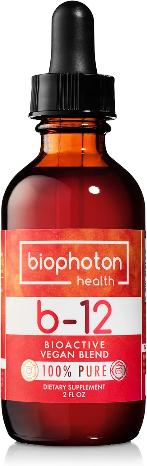 Organic Vegan Liposomal Vitamin B12 Liquid Supplement - Methyl Blend - Non GMO & Sugar-Free - 2 Fl Oz