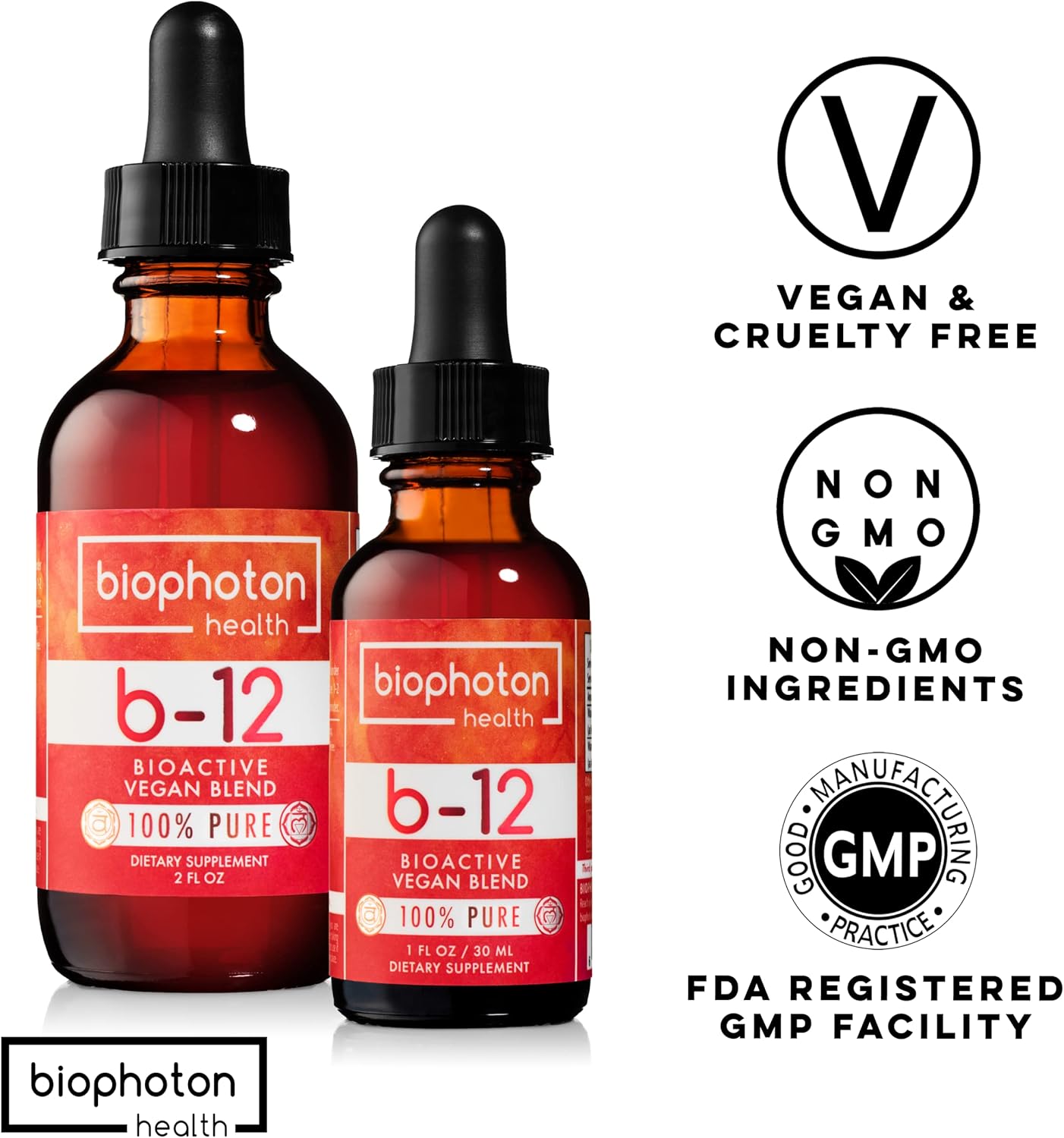 Organic Vegan Liposomal Vitamin B12 Liquid Supplement - Methyl Blend - Non GMO & Sugar-Free - 2 Fl Oz