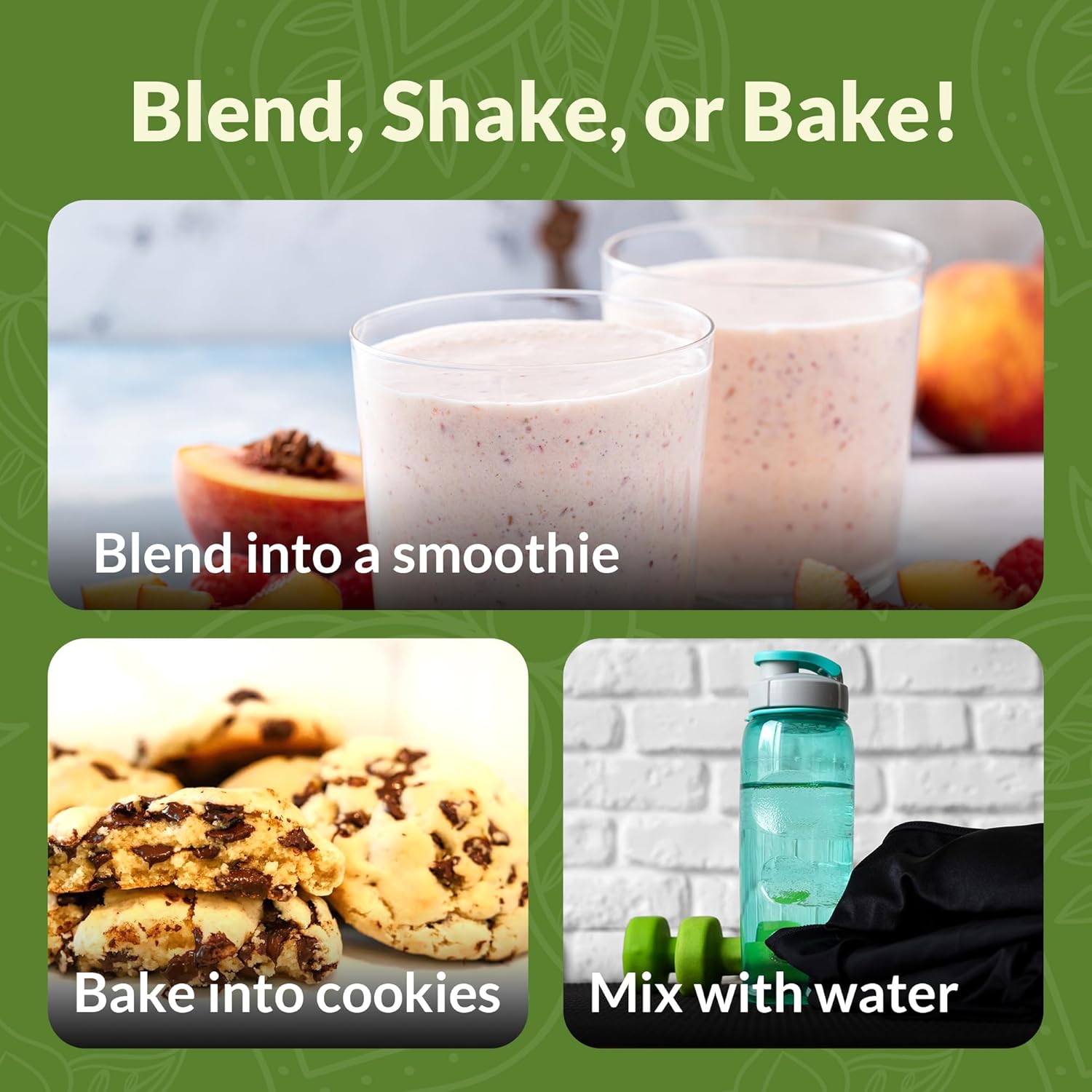 Organic Vegan Matcha Protein Powder Sample Pack - Plant-Based, Gluten-Free, Non GMO, 20g Protein Per Serving - Ideal for Smoothies & Shakes - Pack of 16