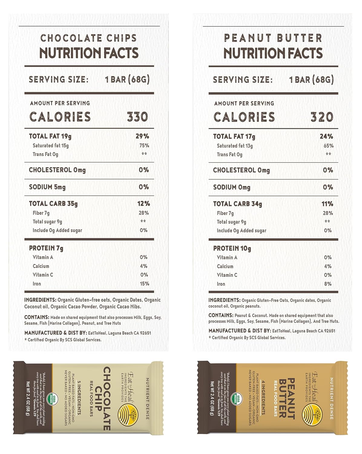 Organic Vegan Protein Bars Variety Pack - Low Sugar Meal Replacement, Gluten Free, Non GMO, Plant Based Snack Bars crafted for Enjoyment