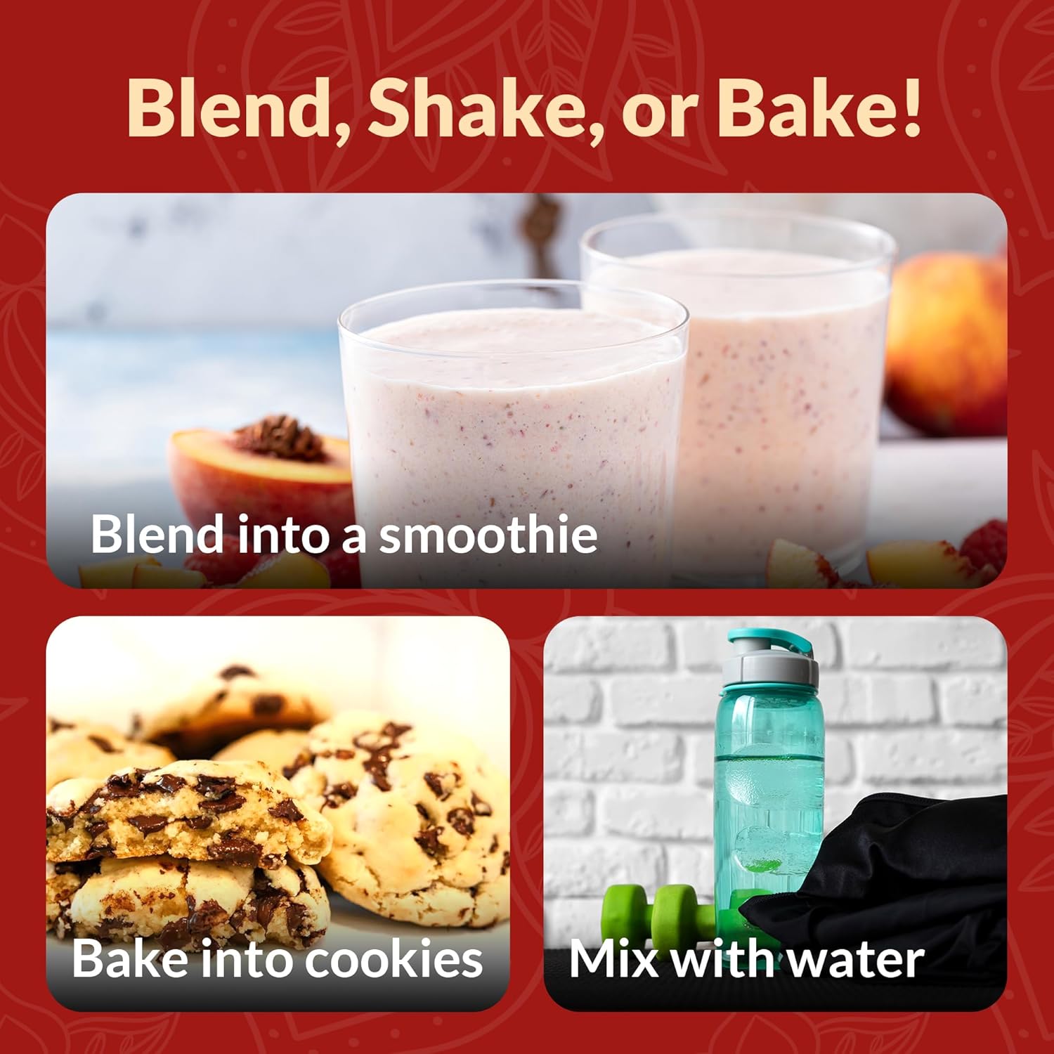 Organic Vegan Protein Powder - Plant-Based, Gluten-Free, 20g Protein, Ideal for Smoothies & Shakes - Chocolate Peanut Butter Flavor - 20 Servings