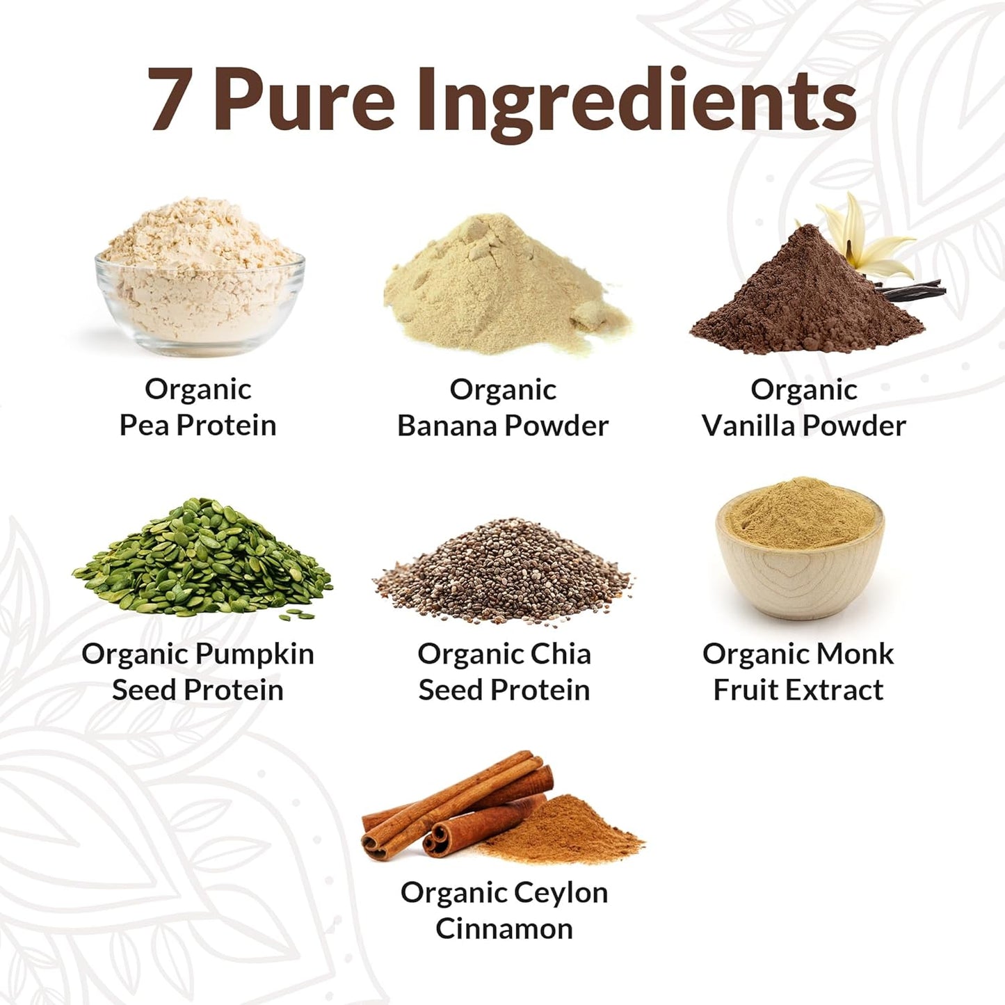 Organic Vegan Protein Powder Sample Pack - Plant-Based & Gluten-Free with 20g Protein Per Serving (Banana Cinnamon, Pack of 24)
