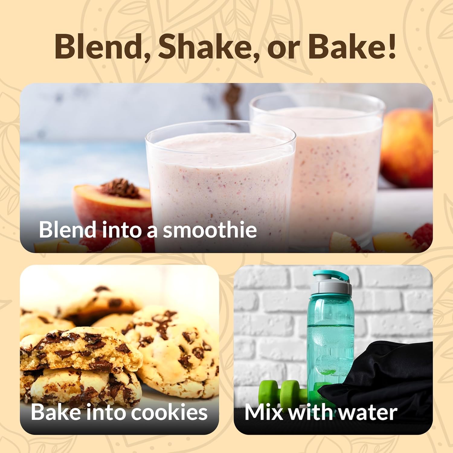 Organic Vegan Protein Powder Sample Pack - Plant-Based, Gluten-Free, Non GMO, 20g Protein, Peanut Butter Flavor, Pack of 8