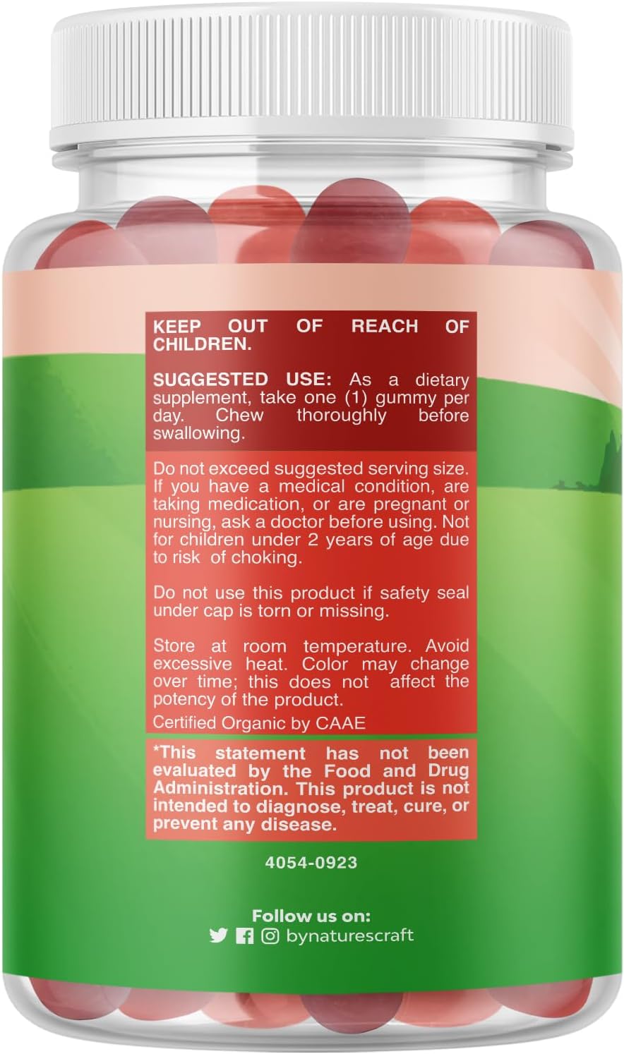 Organic Vitamin D Gummies for Kids - Vegan Immunity Support with D3 for Teeth, Muscles, and Bones - Non GMO & Gluten Free - 2 Month Supply