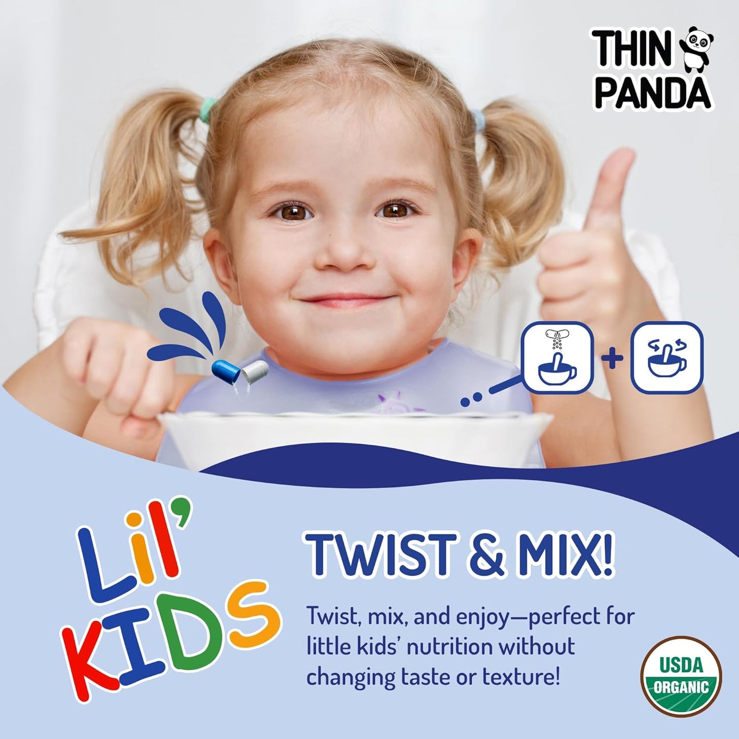 Organic Vitamin D3 Supplement for Toddlers | Strong Bones & Healthy Immunity | Unique Twist & Mix Design | GMO Gluten Vegan | 90 Servings