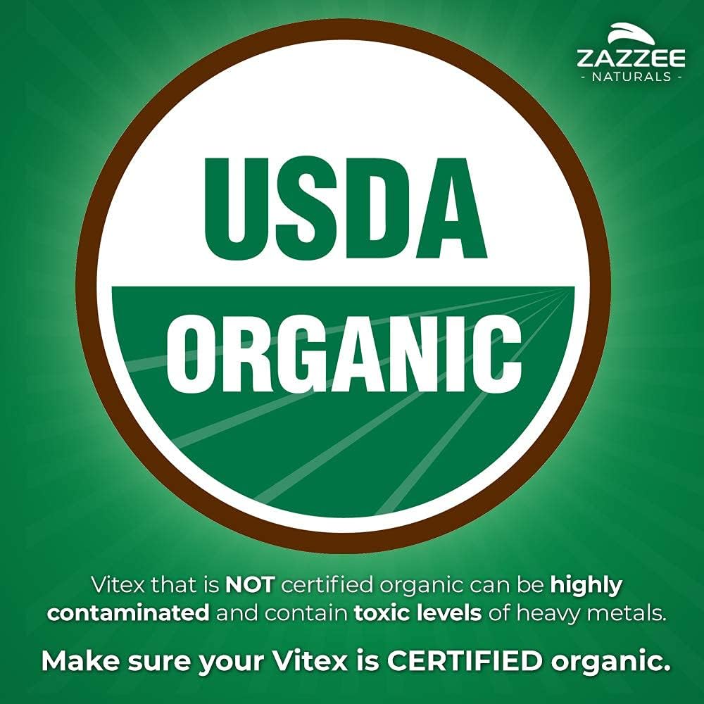 Organic Vitex and Myo-Inositol Capsules - Vegan, Non-GMO, All-Natural Formula