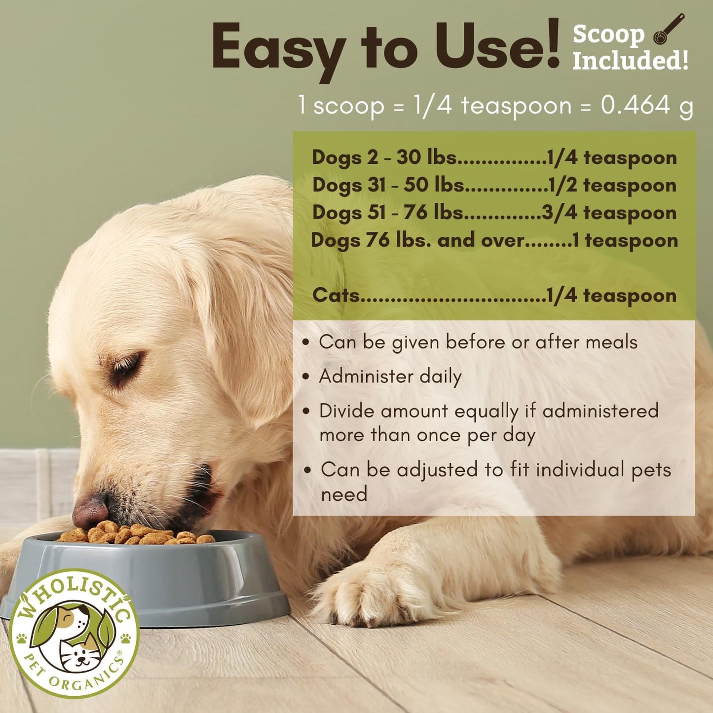 Organic WholeCran Intense Cranberry Powder for Dogs: Supports Dog Urinary Tract Health, Kidney Function, UTI Treatment, Incontinence Relief
