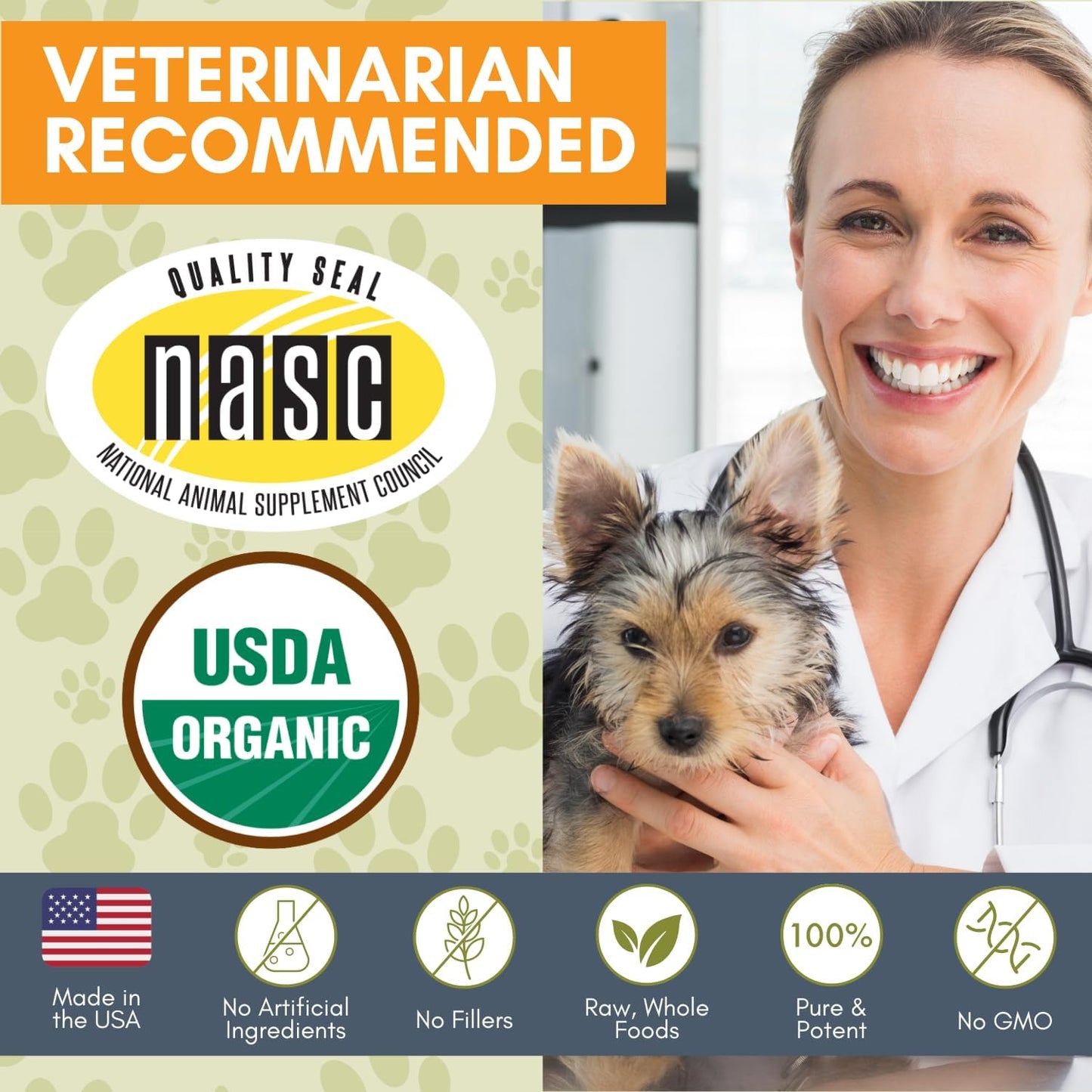 Organic WholeCran Intense Cranberry Powder for Dogs: Supports Dog Urinary Tract Health, Kidney Function, UTI Treatment, Incontinence Relief