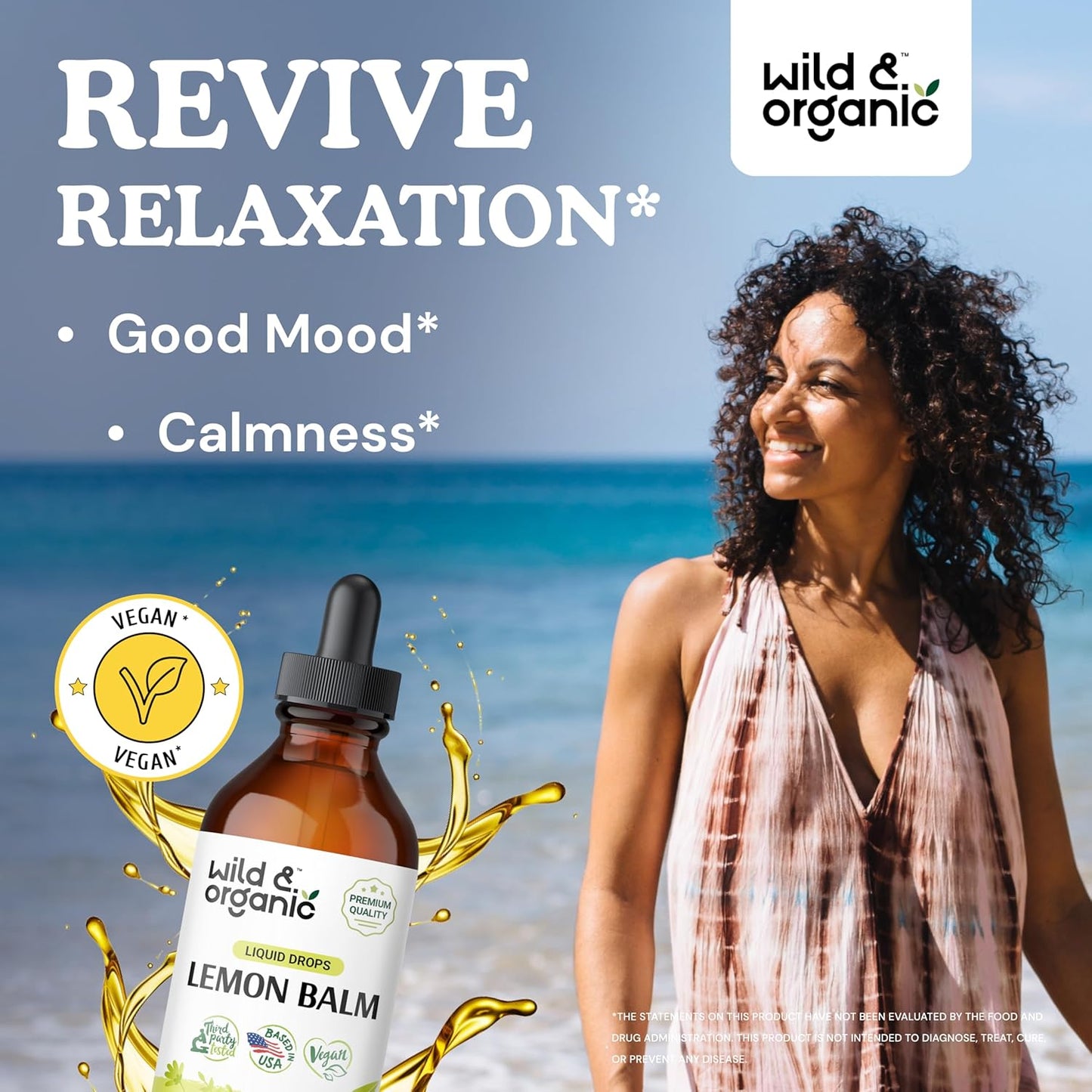 Organic Wild Lemon Balm and Motherwort Tincture Bundle - 4 fl oz Each
