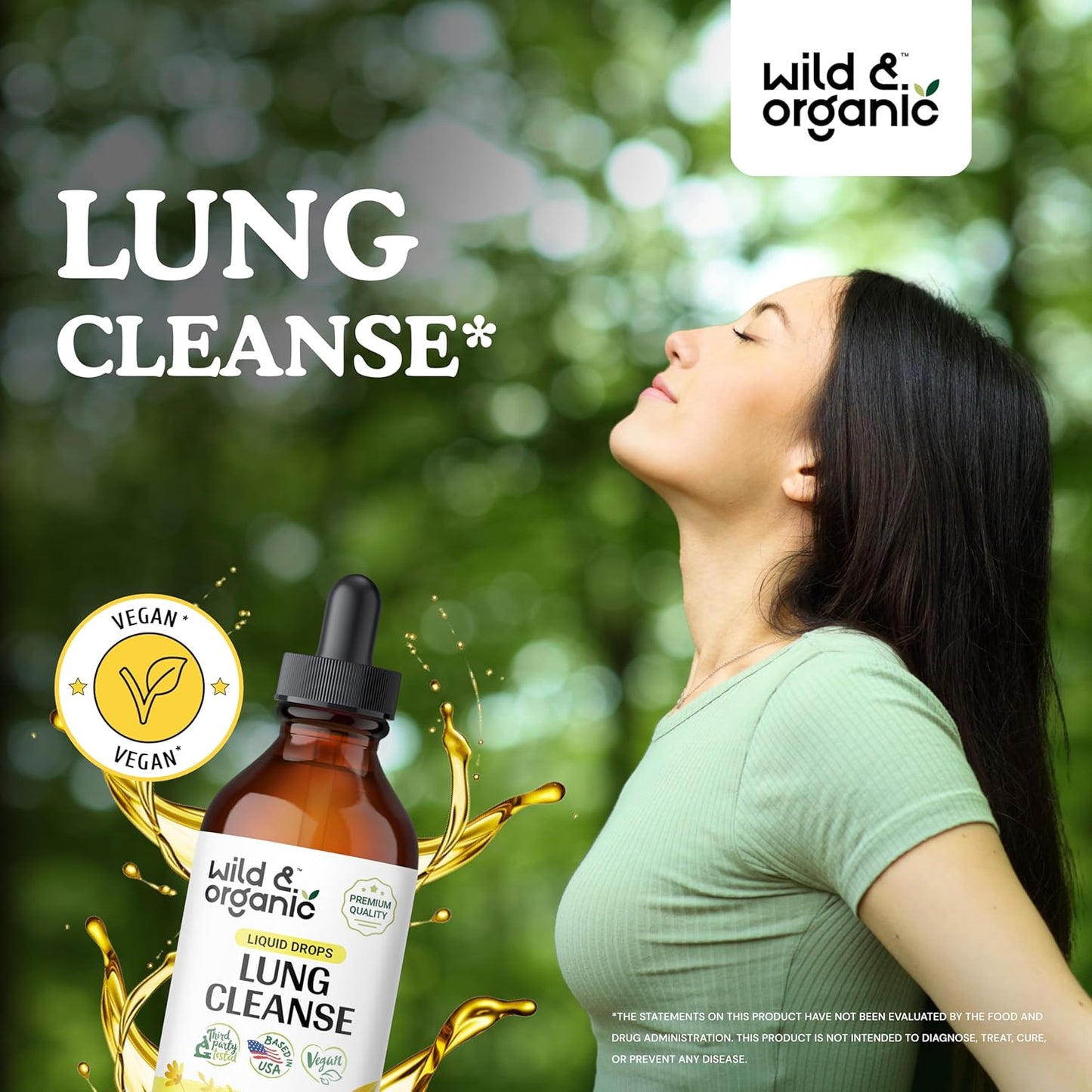 Organic Wild Liver and Lung Cleanse Tincture Set - 4 fl oz Each - Natural Detox Support