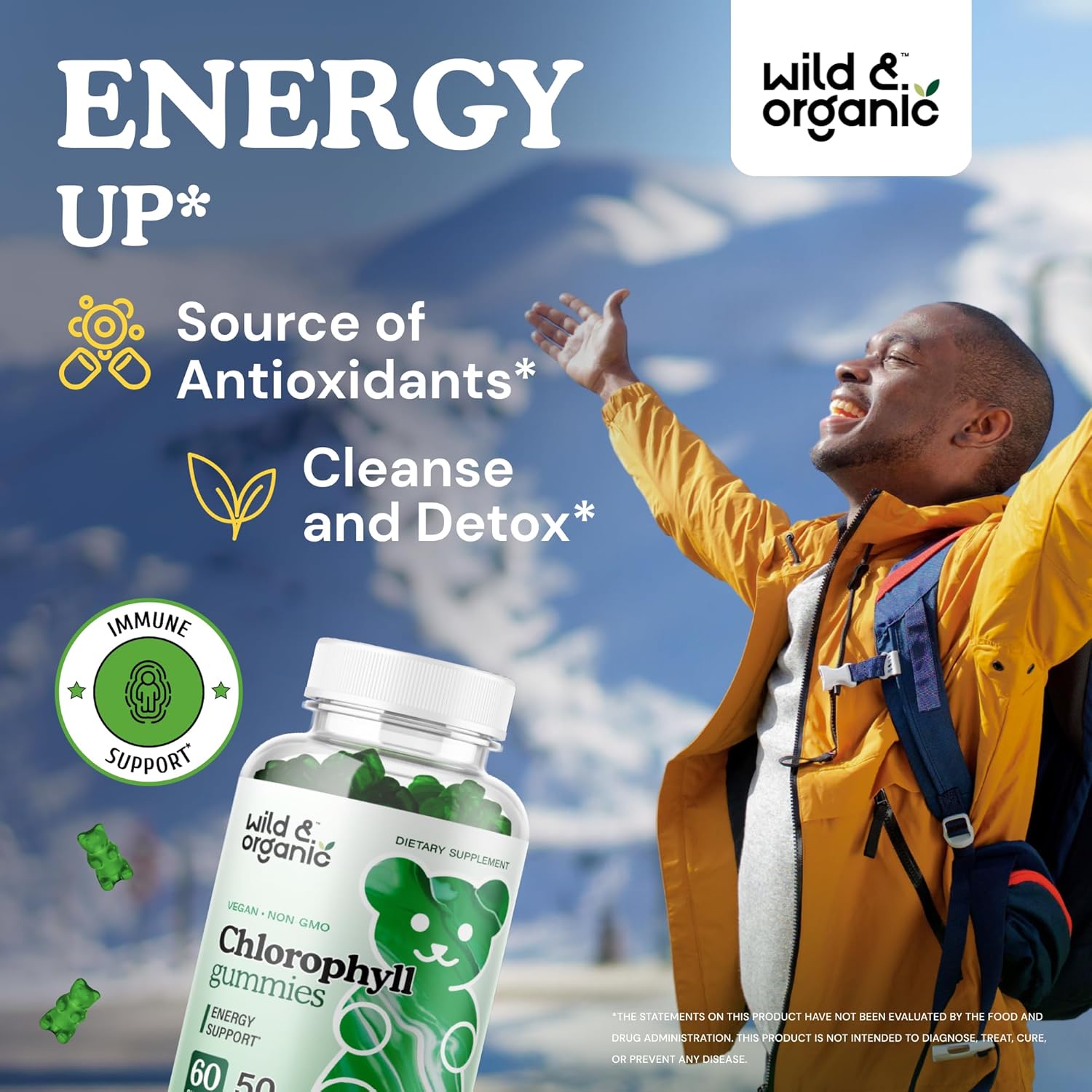 Organic Wild Sea Moss Tincture and Chlorophyll Gummies Combo - 2 fl oz Bottle