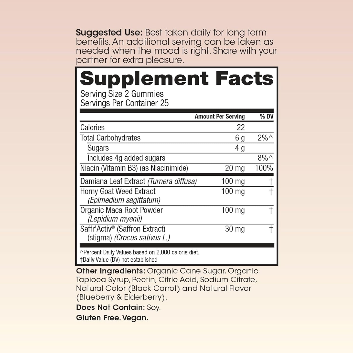 Organic Winged Wellness Love Bites for Women - Gluten-Free Stress Management Formula with Energy Boost - 50 ct.