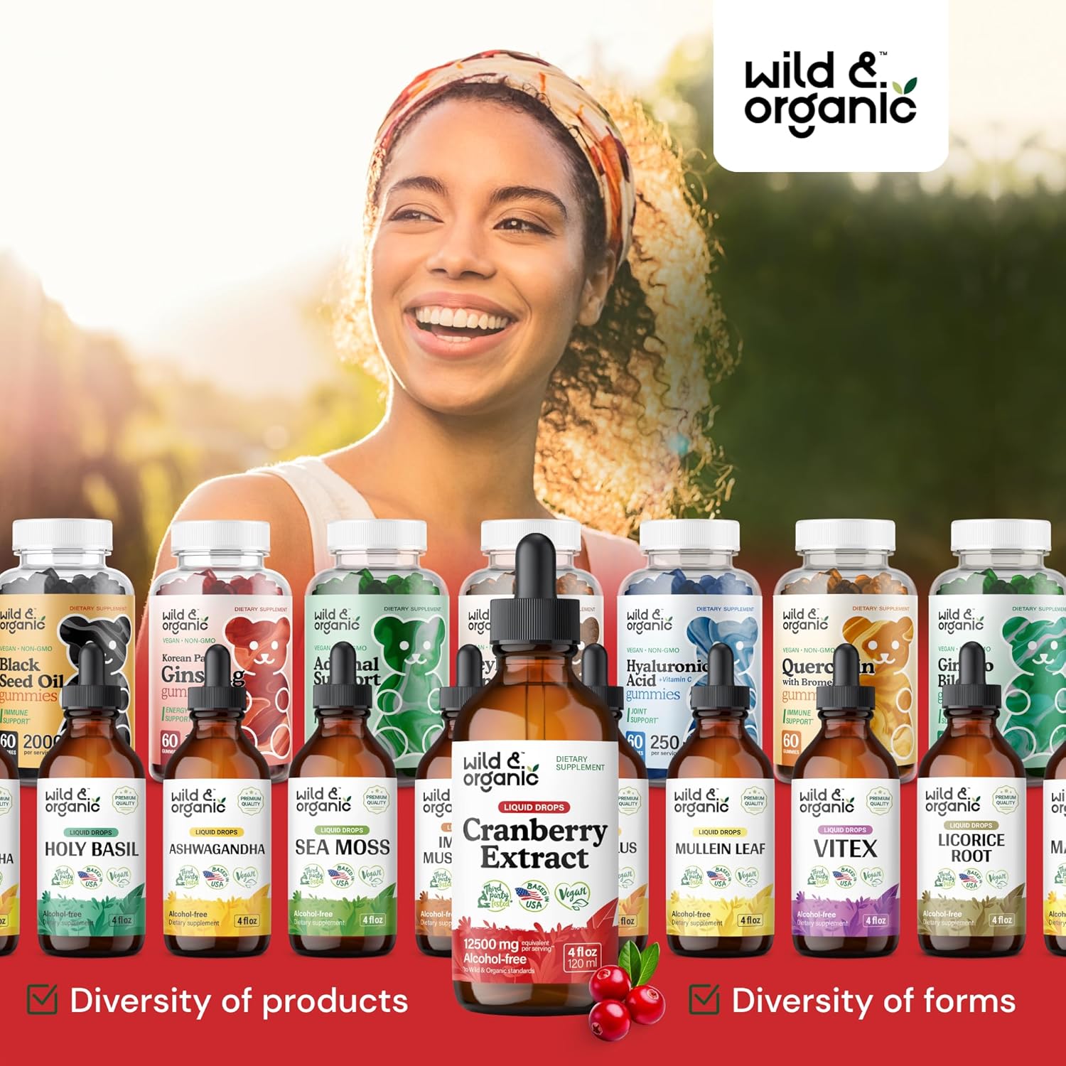 Organic Women's Cranberry Concentrate Liquid Drops - 12,500 mg for Urinary Tract Support - Vegan, Sugar & Alcohol-Free - 4 fl oz