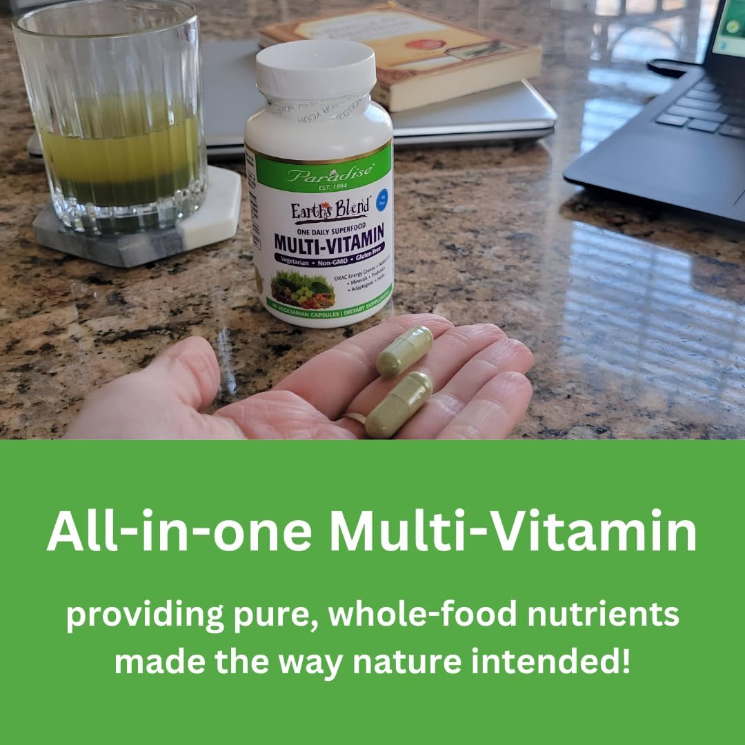Organic Women's Once Daily Multivitamin with Iron, Probiotics, Antioxidants, 48 Superfoods, Vitamins A, B12, C, D, K2 - 60 Capsules