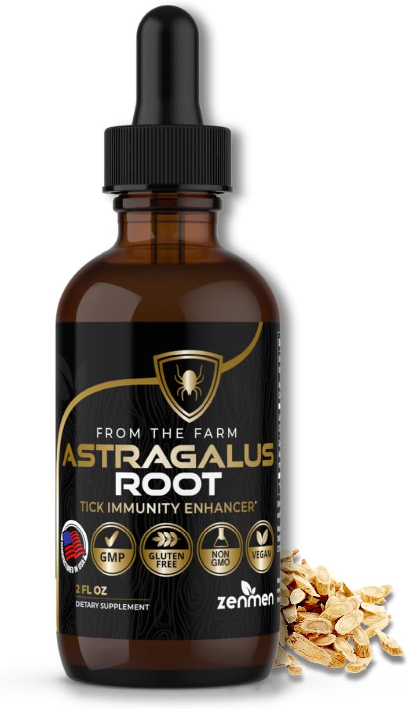 Organic Zenmen Astragalus Root Tincture - Boosts Immune System and Antioxidant Levels - Made in USA