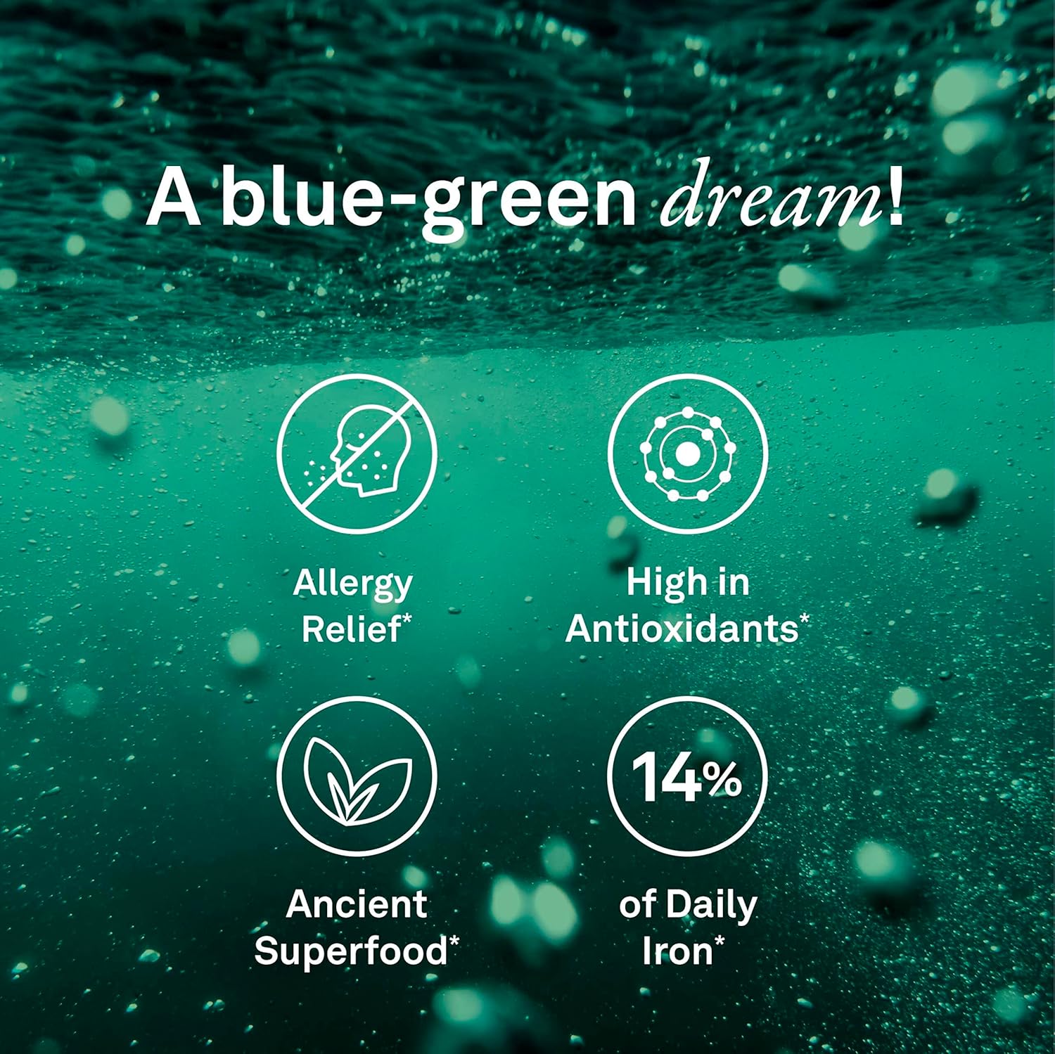 Organika Certified Organic Spirulina Powder - 500g Superfood, Vegan, Pristine Sourcing, 3rd Party Tested