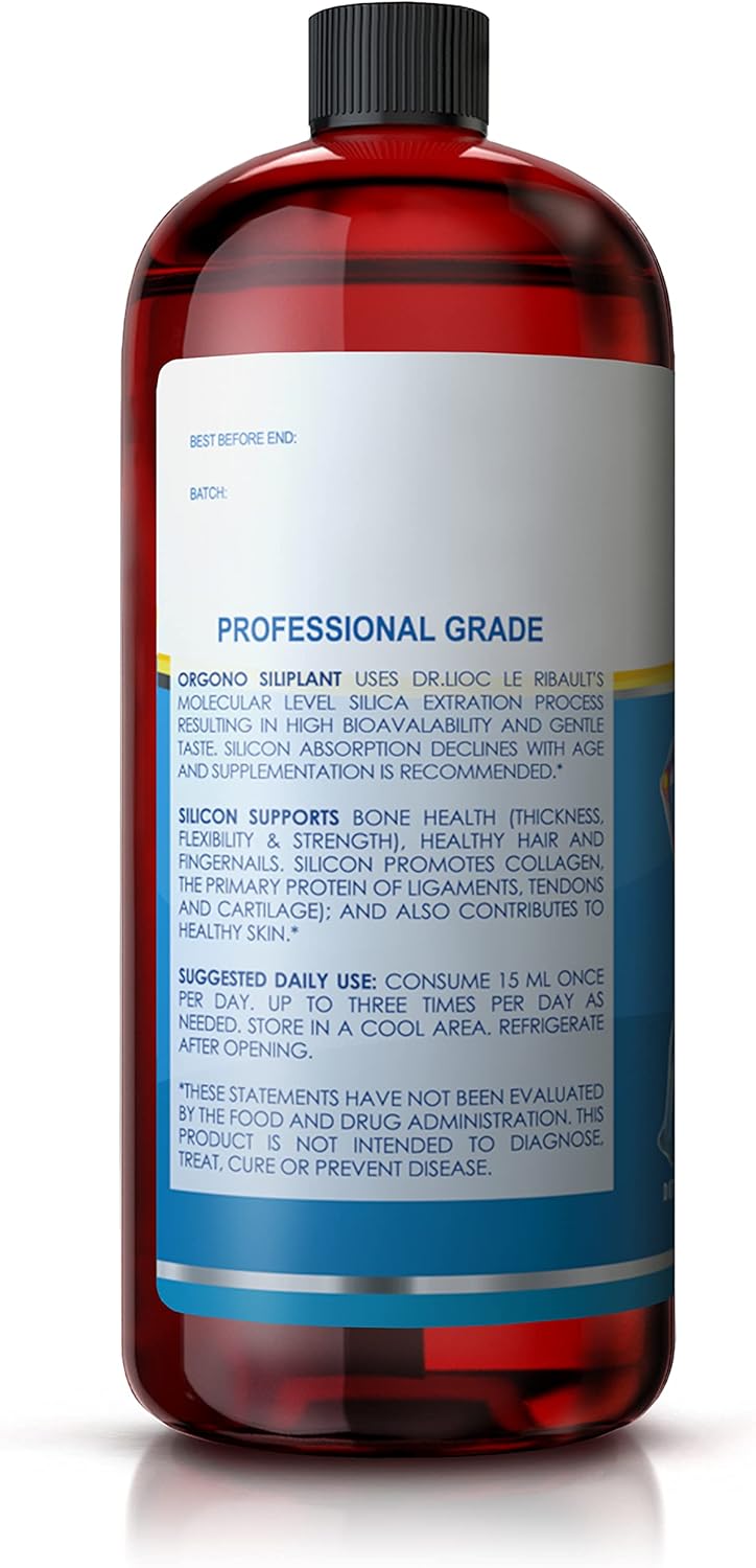 Orgono Siliplant - Vegan Collagen Booster for Joint & Bone Support, Glowing Skin, Strong Hair & Nails