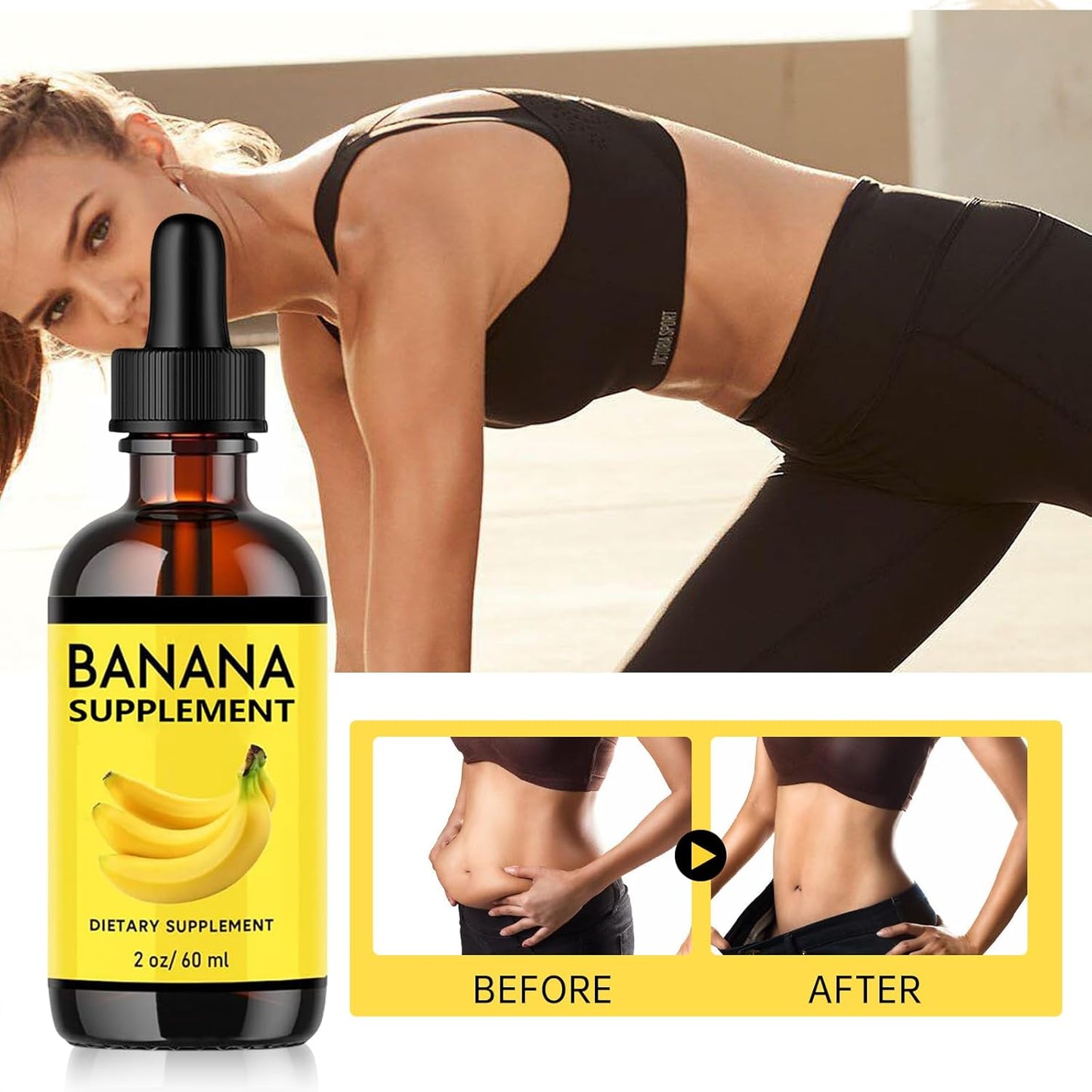 Original Banana Extract Liquid Supplement for Women - 2 Pack for Gut Health