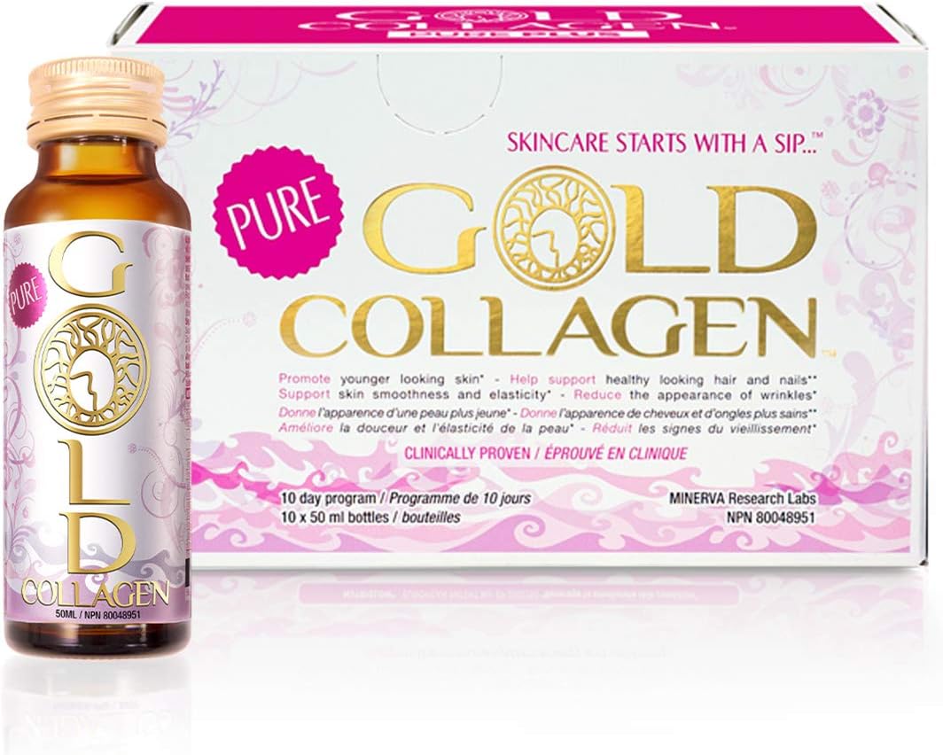 Original Liquid Collagen Drink with Hyaluronic Acid - Marine Collagen for Skin, Hair, and Nails - Women and Men