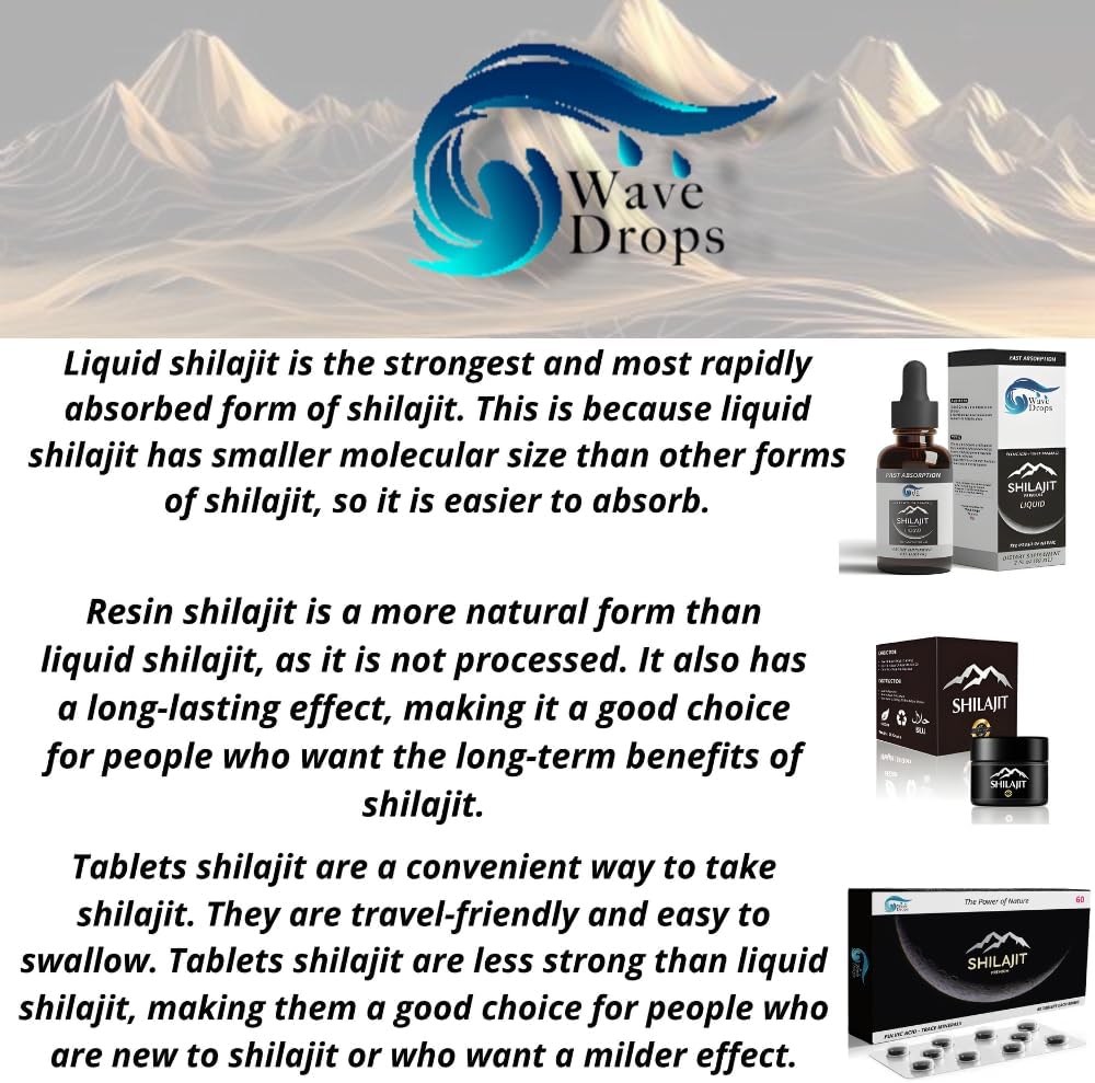 Original Siberian Shilajit Resin Drops with Fulvic Acid & Trace Minerals - 100 Servings/1.7 Oz for Metabolism & Immune Support
