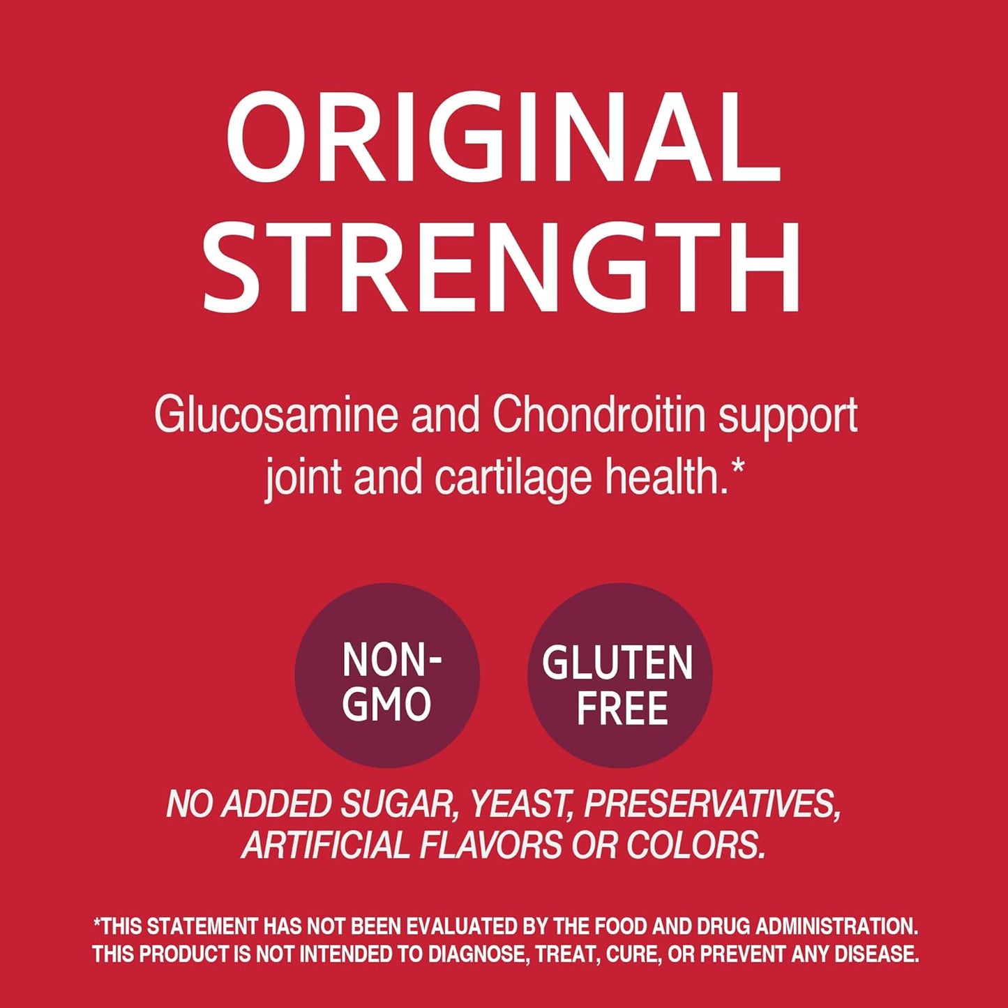 Original Strength Glucosamine and Chondroitin Capsules - 200 Easy to Swallow for Joint Health in the 21st Century