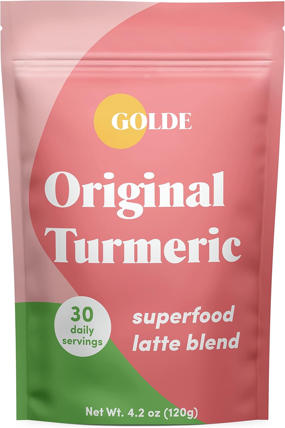 Original Turmeric Superfood Latte Blend with Coconut and Ginger - Vegan Keto Sugar-Free - Supports Skin Glow Gut Health Immunity - 30 Servings