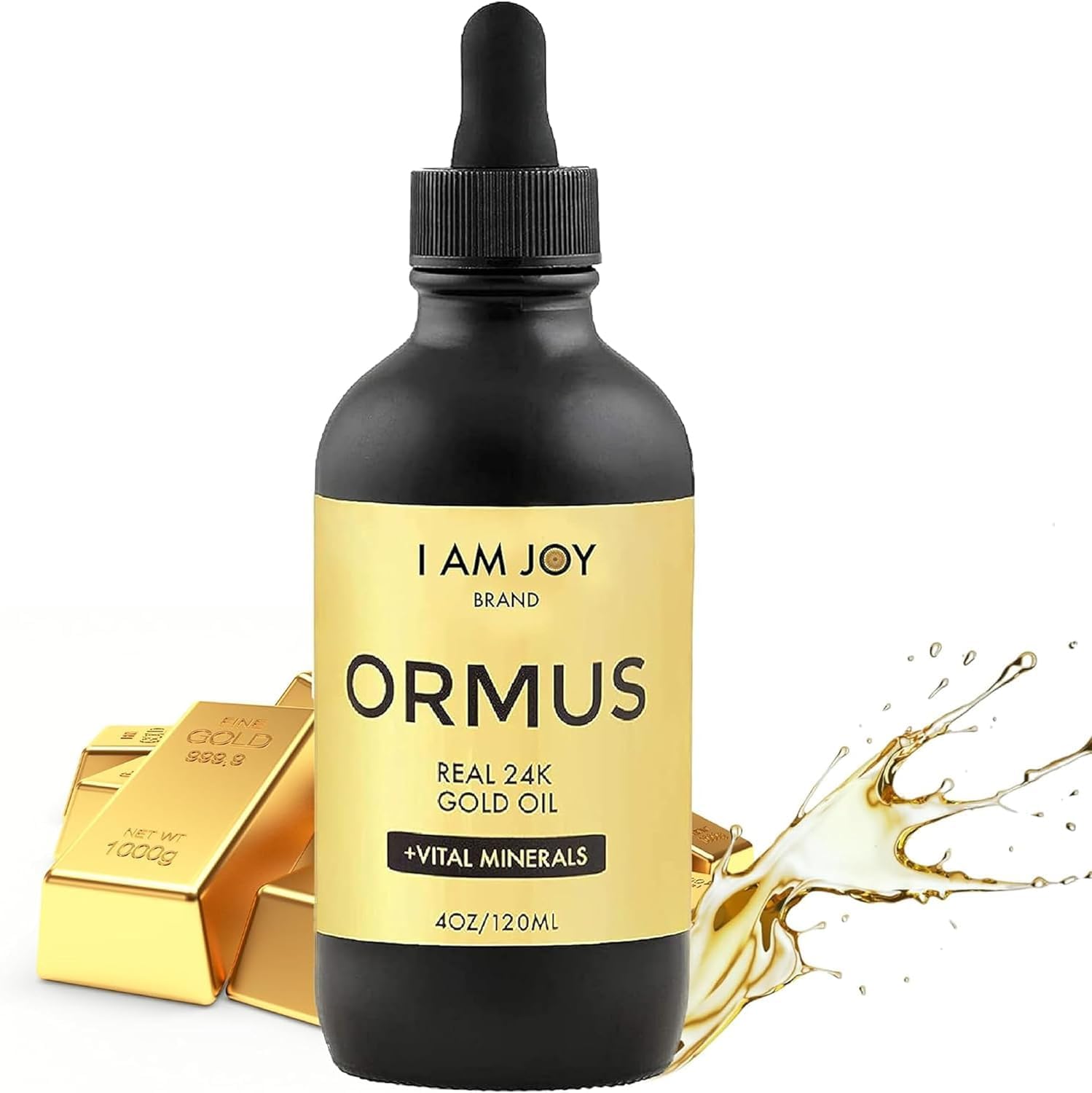 Ormus Gold Oil Monoatomic with Minerals for Pineal Gland Decalcification & DNA Repair - Non-Chemical Extraction 4oz