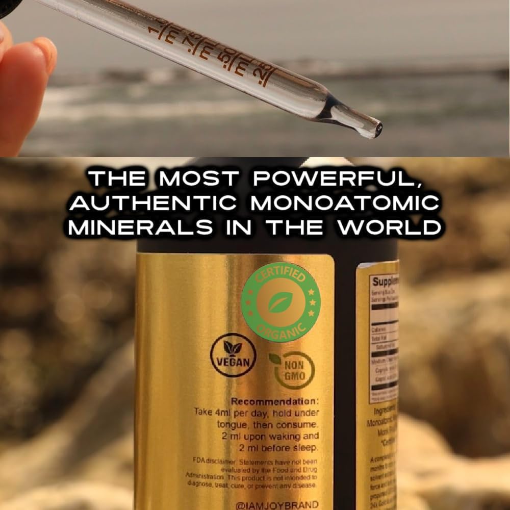 Ormus Gold Oil Monoatomic with Minerals for Pineal Gland Decalcification & DNA Repair - Non-Chemical Extraction 4oz