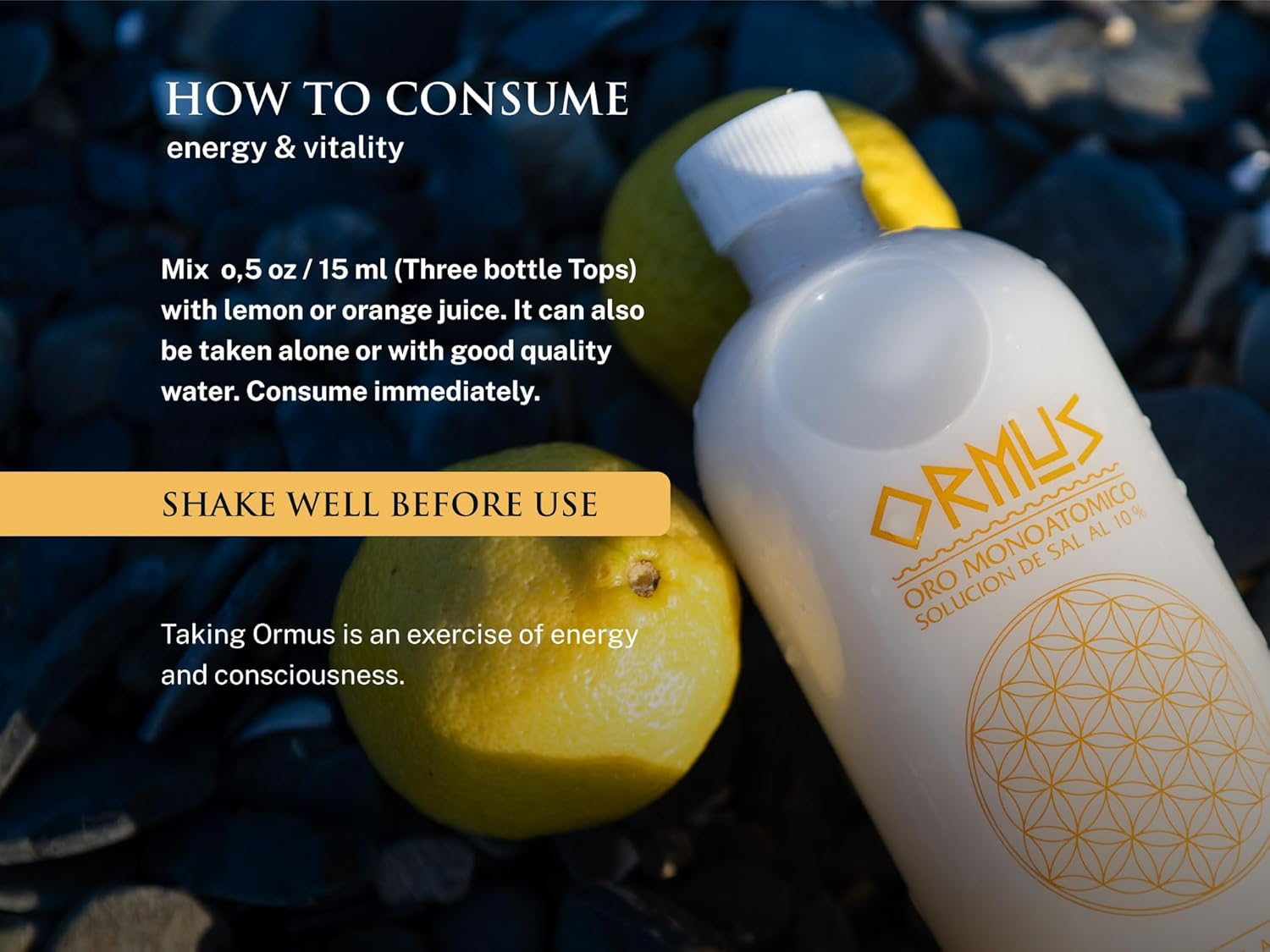 Ormus Gold Patagonia Dabar Frecuencial & Zinc Frequency Solution Kit, 500 ML - Natural Sea Minerals & Zinc Boost