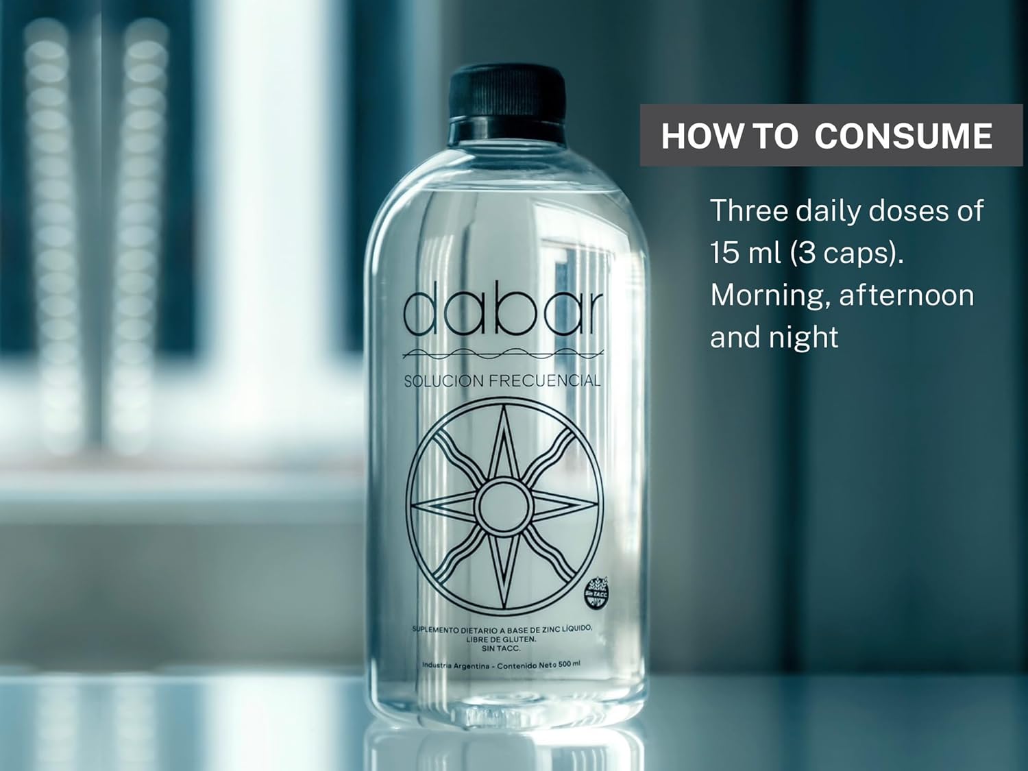 Ormus Gold Patagonia Dabar Frecuencial & Zinc Frequency Solution Kit, 500 ML - Natural Sea Minerals & Zinc Boost