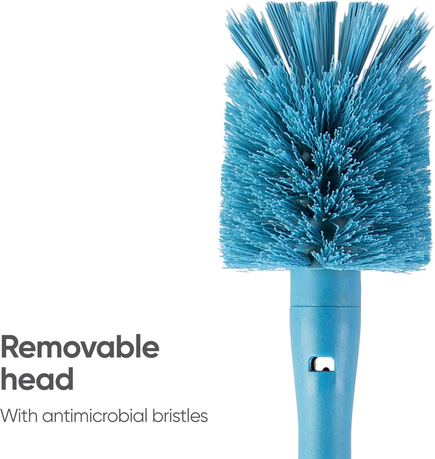 Owala 2-in-1 Water Bottle Brush Cleaner Set with Removable Head and Twist n’ Hide Straw Brush - Smokey Blue