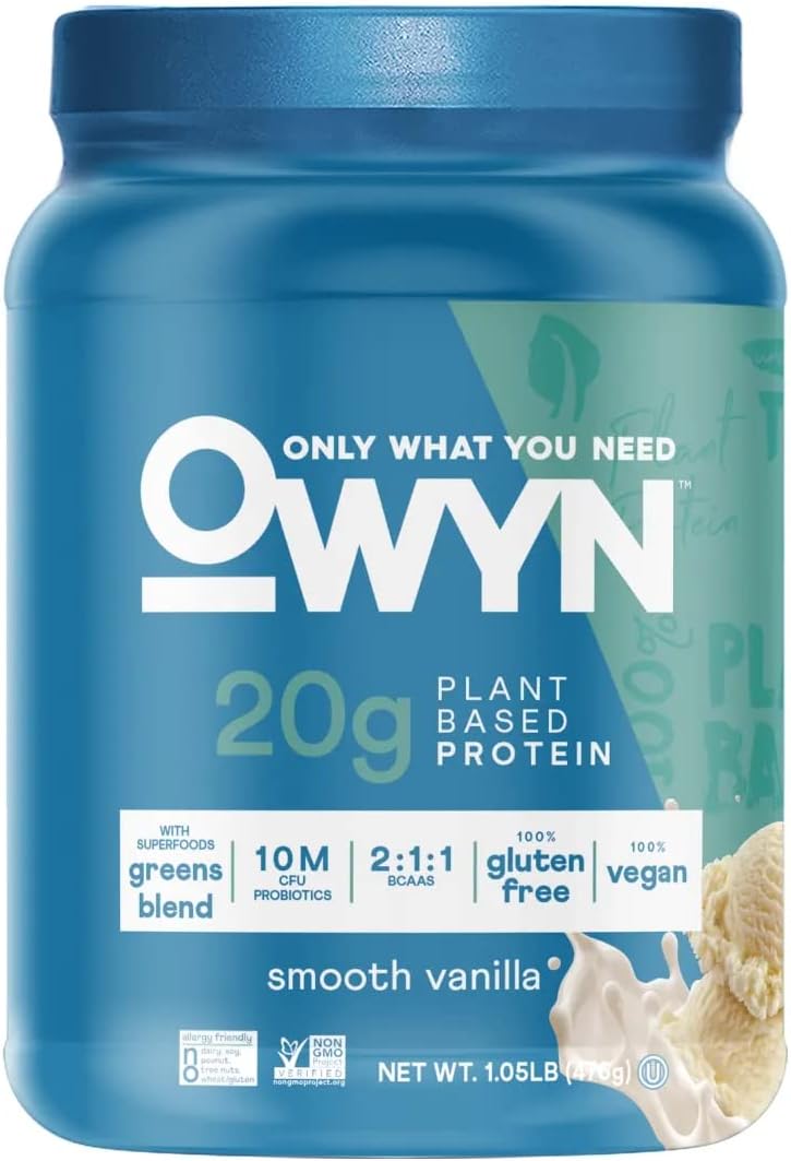 OWYN Plant-Based Protein Powder in Smooth Vanilla Flavor - 1.05 lbs