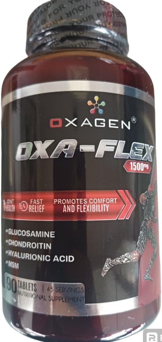 OXA-FLEX Glucosamine Chondroitin MSM Hyaluronic Acid Supplement - 90 Tablets