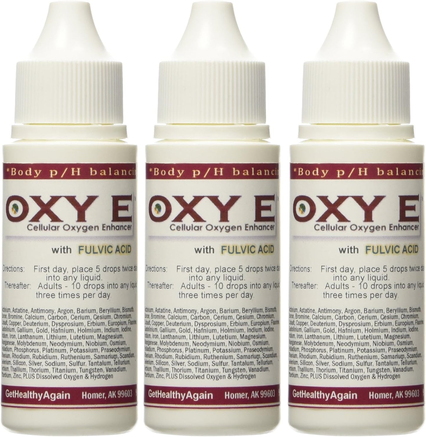 Oxy E Three-Pack: Powerful Oxygen Supplement for Enhanced Performance