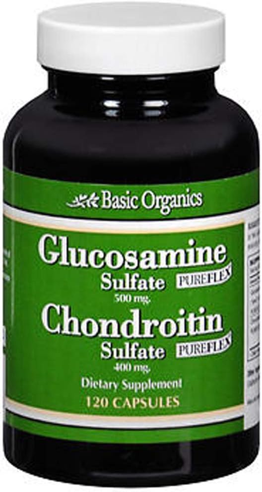 Pack of 2 120-Count Basic Organics Glucosamine & Chondroitin Sulfate Capsules