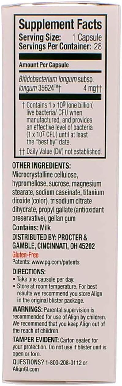 Pack of 2 Align Probiotic Supplement Capsules for 24/7 Digestive Support