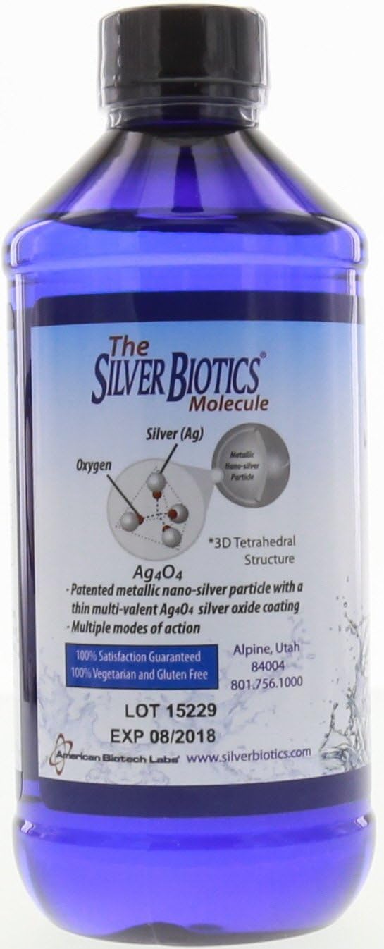 Pack of 2 American Biotech Labs Silver Biotics 8 Oz - Immune Support Supplement