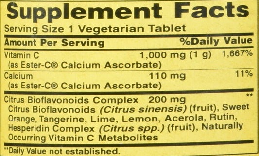 Pack of 2 American Health Ester-C with Citrus Bioflavonoids Tablets, 90 Count