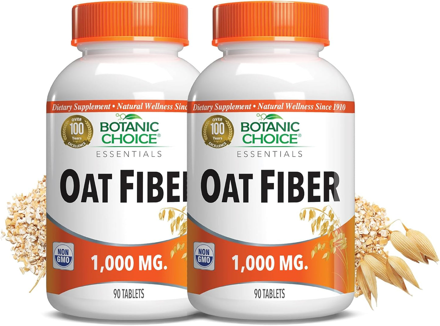 Pack of 2 Botanic Choice Oat Fiber Dietary Supplement for Digestive Health in Women and Men - BoostGo Australia