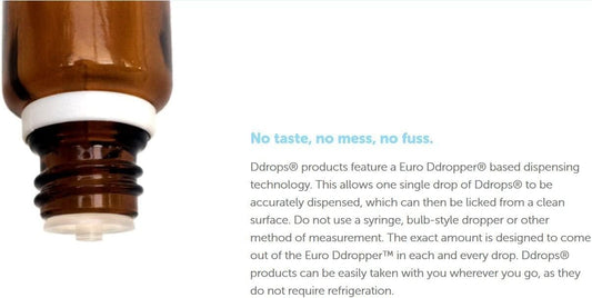 Pack of 2 Ddrops Baby Vitamin D3 Drops for Infants