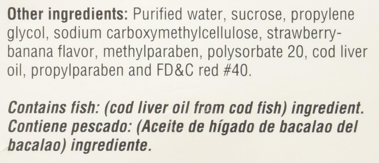 Pack of 2 EMULSION DE ESCOCIA Strawberry/Banana Cod Liver Oil - 6.5 Oz. Each